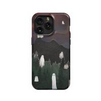 Ghost Spooky Forest iPhone Xs Max Phone Case - Image 1