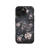 Golden Butterfly with Flowers # iPhone Xs Max Phone Case - Image 1