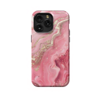 Golden Pink Marble iPhone Xs Max Phone Case - Image 1