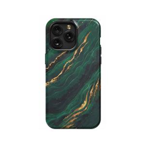 Green Golden Marble iPhone Xs Max Phone Case - Image 1