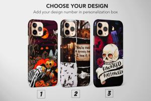 Halloween Quote Funny Cute Aesthetic iPhone Xs Max Phone Case - Image 1