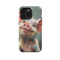 Little Piggy Pig Whismitical iPhone Xs Max Phone Case - Image 1