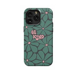 Minimalist Flower Motivational Affirmation Qute Coquette Be Kind iPhone Xs Max Phone Case - Image 1