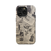 Old Newspaper Ledger Paperwhite Kindle iPhone Xs Max Phone Case - Image 1