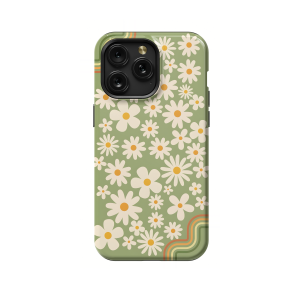 Retro Daisy Groovy iPhone Xs Max Phone Case - Image 1