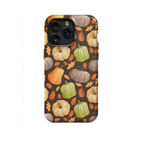 Seamless Autumn Pumpkins iPhone Xs Max Phone Case - Image 1