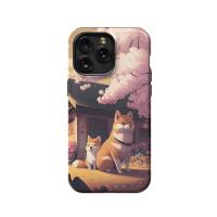 Shiba Inu Cherry iPhone Xs Max Phone Case - Image 1