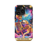 Skeleton Tarot The Dog Lover iPhone Xs Max Phone Case - Image 1