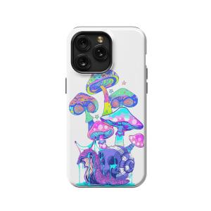 Trippy Mushroom iPhone Xs Max Phone Case - Image 1