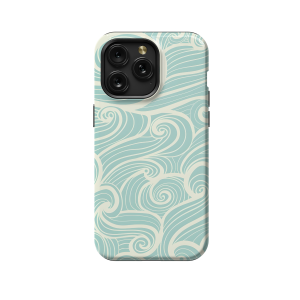 Wavy Sea Seamless iPhone Xs Max Phone Case - Image 1