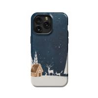Winter Reindeer Celestial iPhone Xs Max Phone Case - Image 1