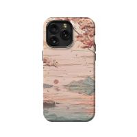 Anime Lofi Landscape River iPhone Xs Phone Case - Image 1