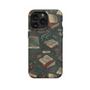 Book Aesthetic - Literary Design Monogram Option - More iPhone Xs Phone Case - Image 1