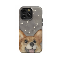 Corgi dog iPhone Xs Phone Case - Image 1