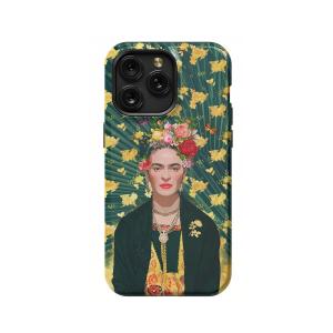 Frida Kahlo Portrait Feminism Surrealism Flower iPhone Xs Phone Case - Image 1