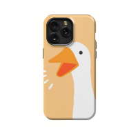 Funny Duck iPhone Xs Phone Case - Image 1