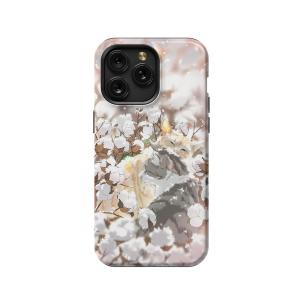 Japanese Cats Cotton iPhone Xs Phone Case - Image 1