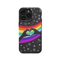 LGBTQ Pride Flag Stars iPhone Xs Phone Case - Image 1