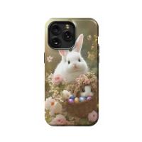 Rabbit Spring iPhone Xs Phone Case - Image 1