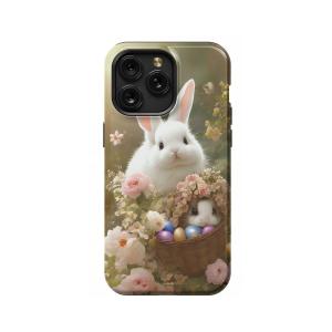 Rabbit Spring iPhone Xs Phone Case - Image 1