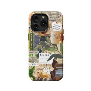 Teacher Collage Quotes # iPhone Xs Phone Case - Image 1