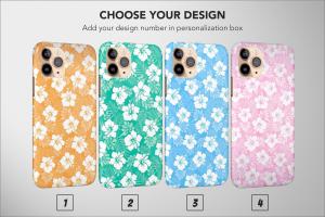 Tropical Boho Style Floral Fiji Summer Pattern iPhone Xs Phone Case - Image 1