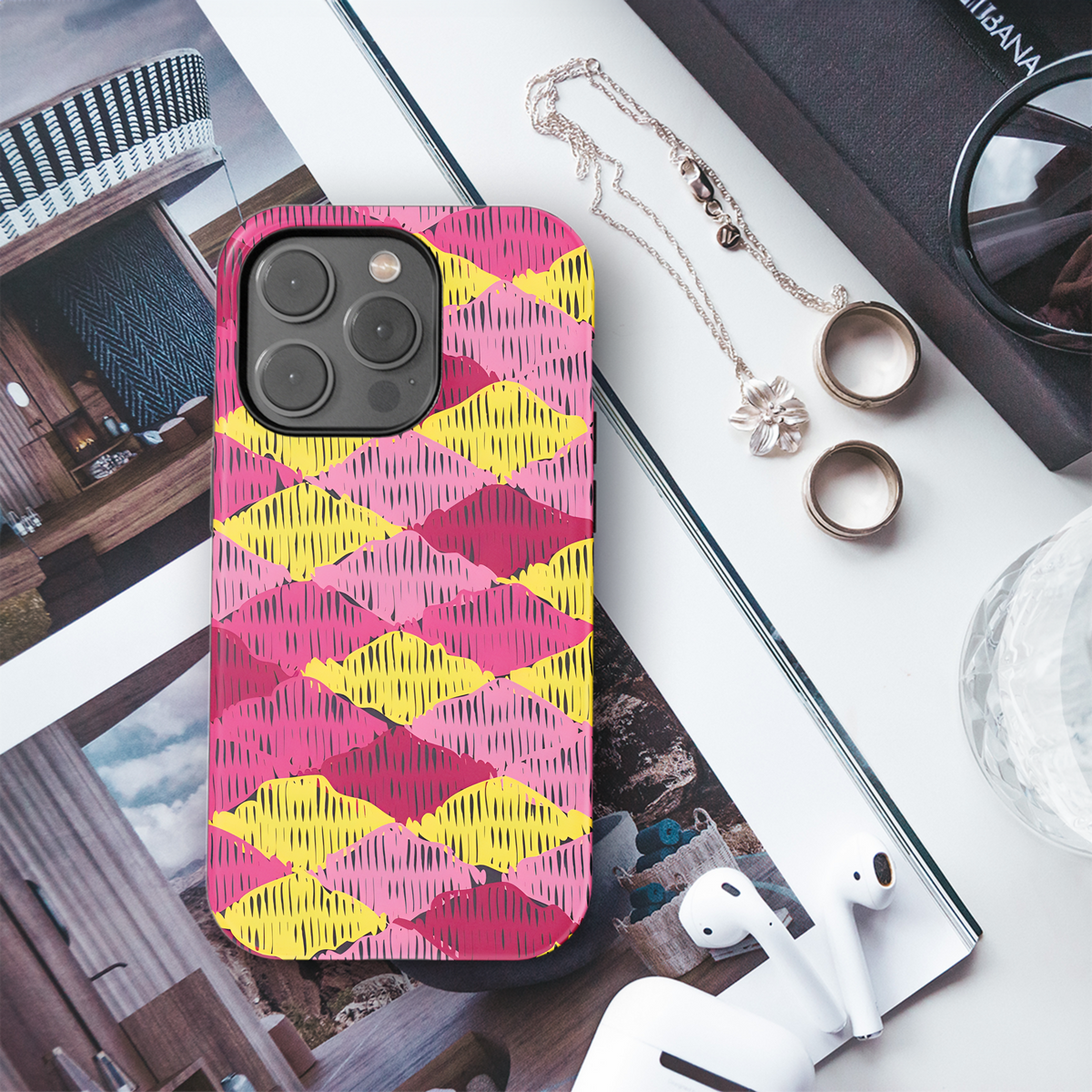 Ikat Ethnic Boho Phone Case iPhone Samsung Cover Pixel 3228 - Image 3