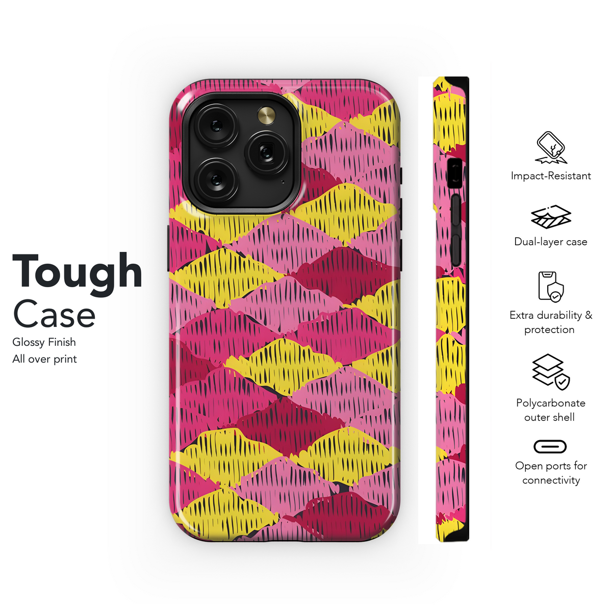 Ikat Ethnic Boho Phone Case iPhone Samsung Cover Pixel 3228 - Image 6