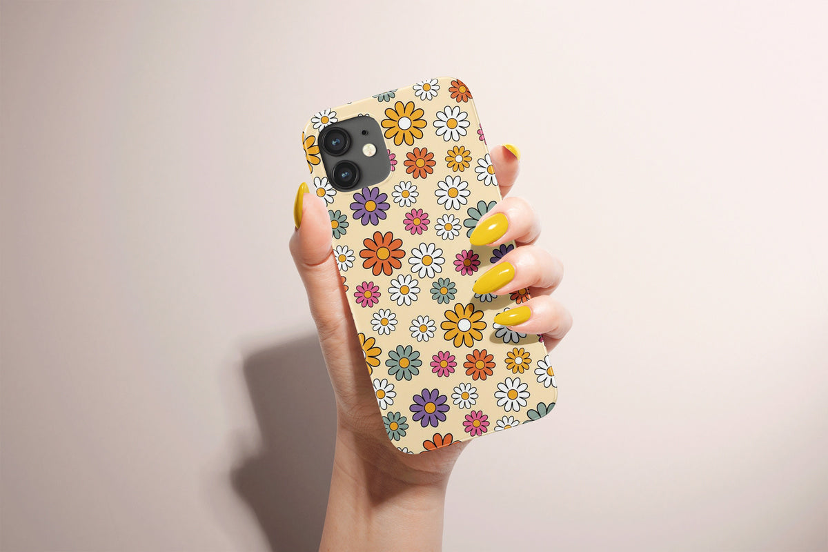 Indie Retro Flower Power 70s Phone Case Hippie Cover - Image 3