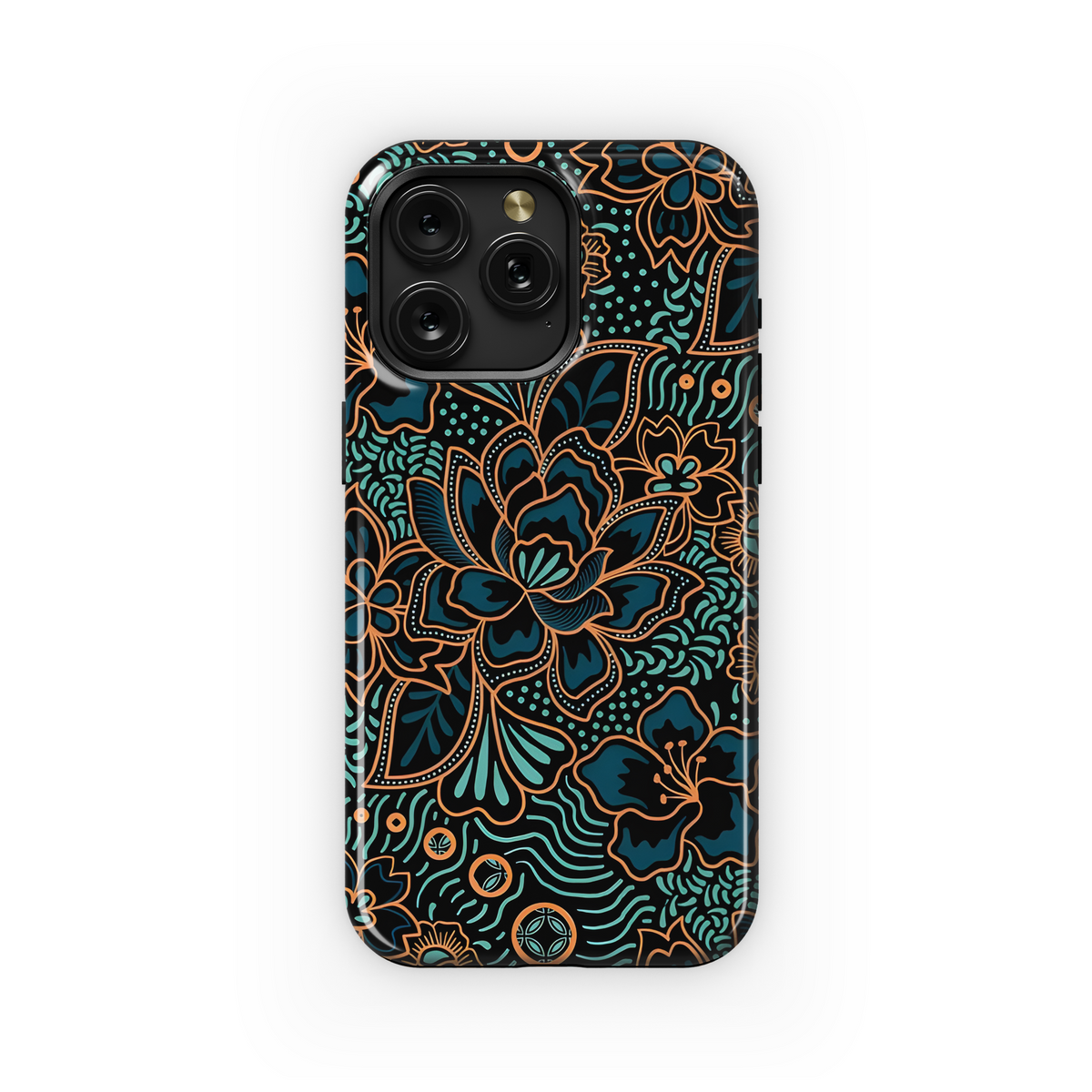 Indonesian Batik Cover Printing Phone Case iPhone Samsung Cover Pixel 3832 - Image 1