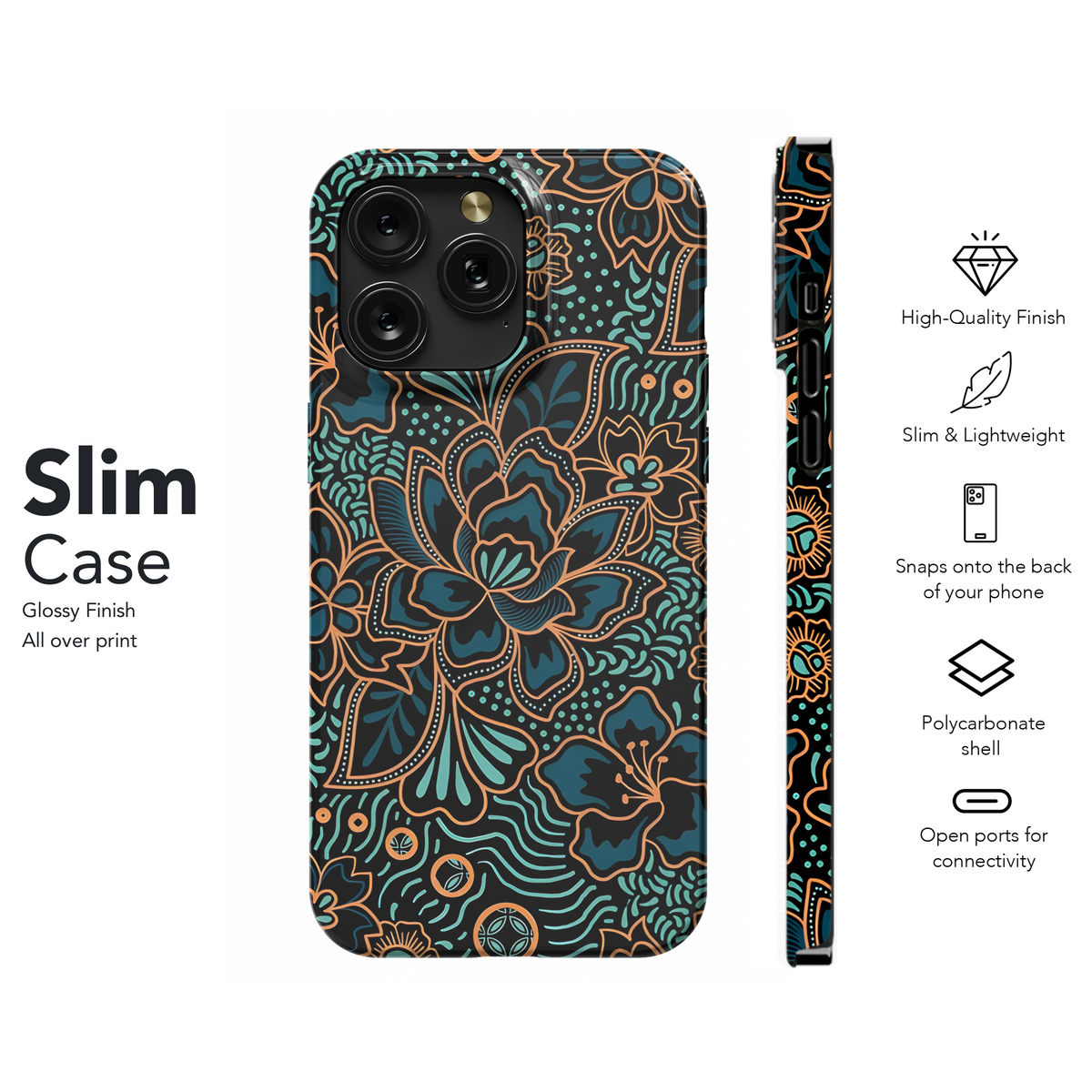 Indonesian Batik Cover Printing Phone Case iPhone Samsung Cover Pixel 3832 - Image 7