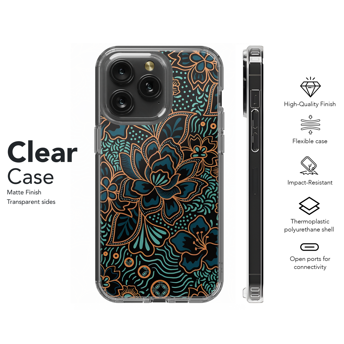 Indonesian Batik Cover Printing Phone Case iPhone Samsung Cover Pixel 3832 - Image 8