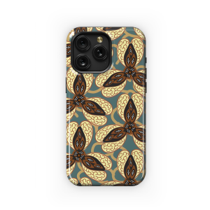 Indonesian Plant Batik Motifs Phone Case iPhone Samsung Cover Pixel 3804 - Image 1