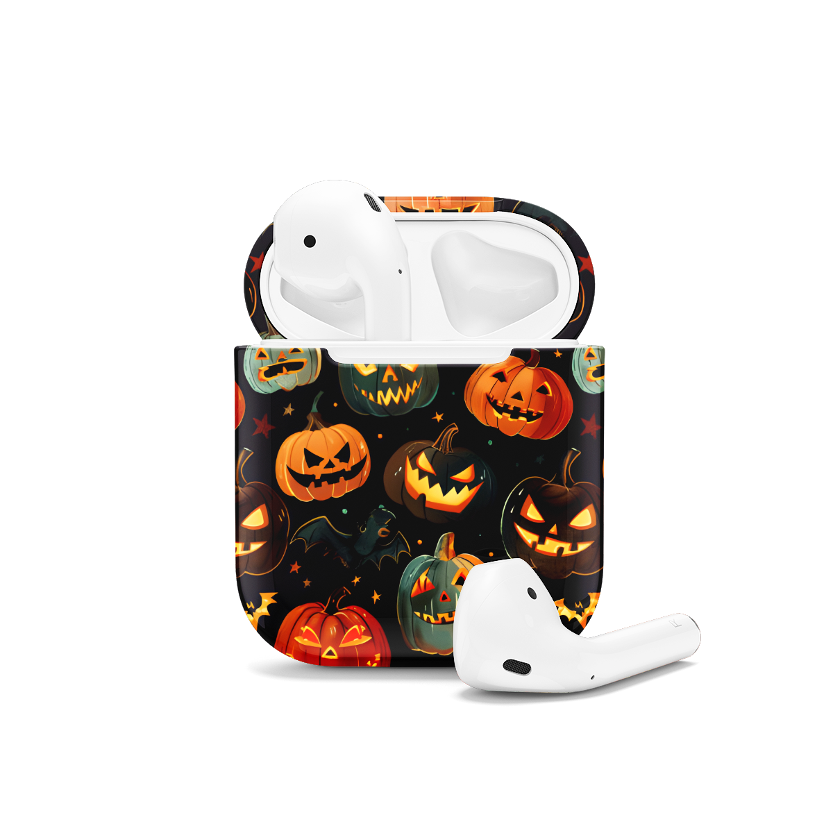 Insanely Cute Halloween Pumpkin Fall AirPods Case AirPods Pro AirPods Pro 2 AirPods 3 AirPods 2 Glossy 1702 - Image 1