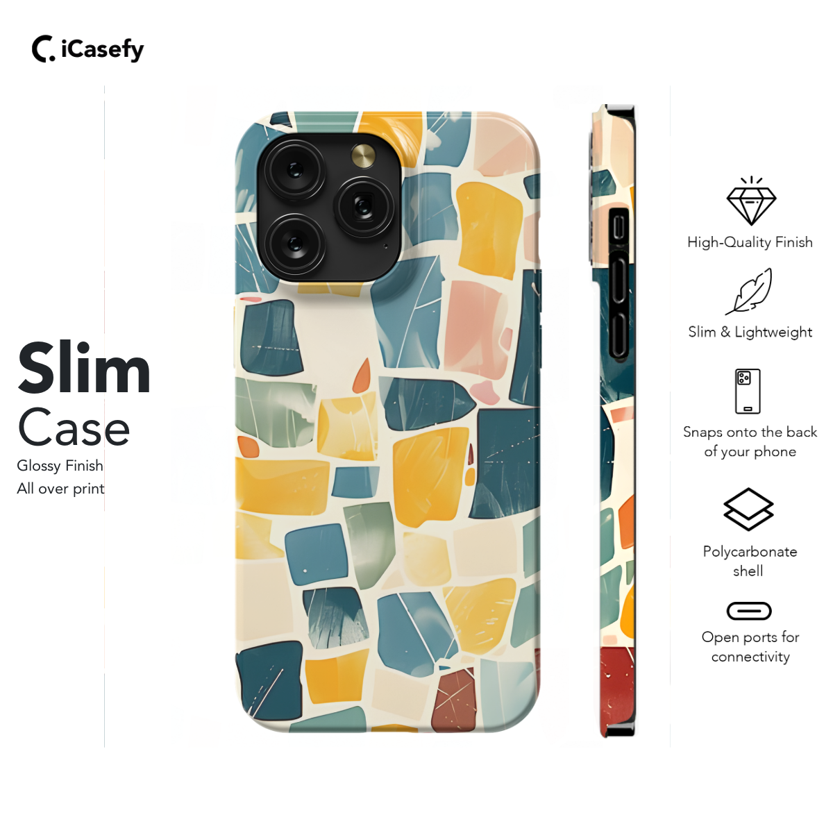 Intricate Mosaic Texture Phone Case iPhone Samsung Cover Pixel 1115 - Image 6