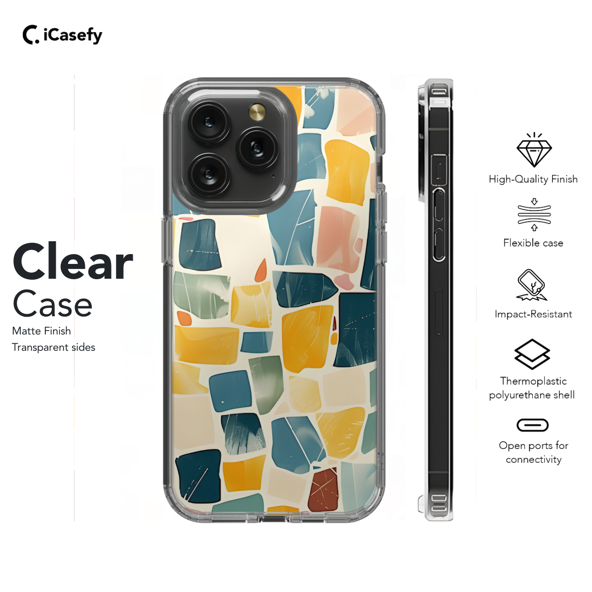 Intricate Mosaic Texture Phone Case iPhone Samsung Cover Pixel 1115 - Image 7