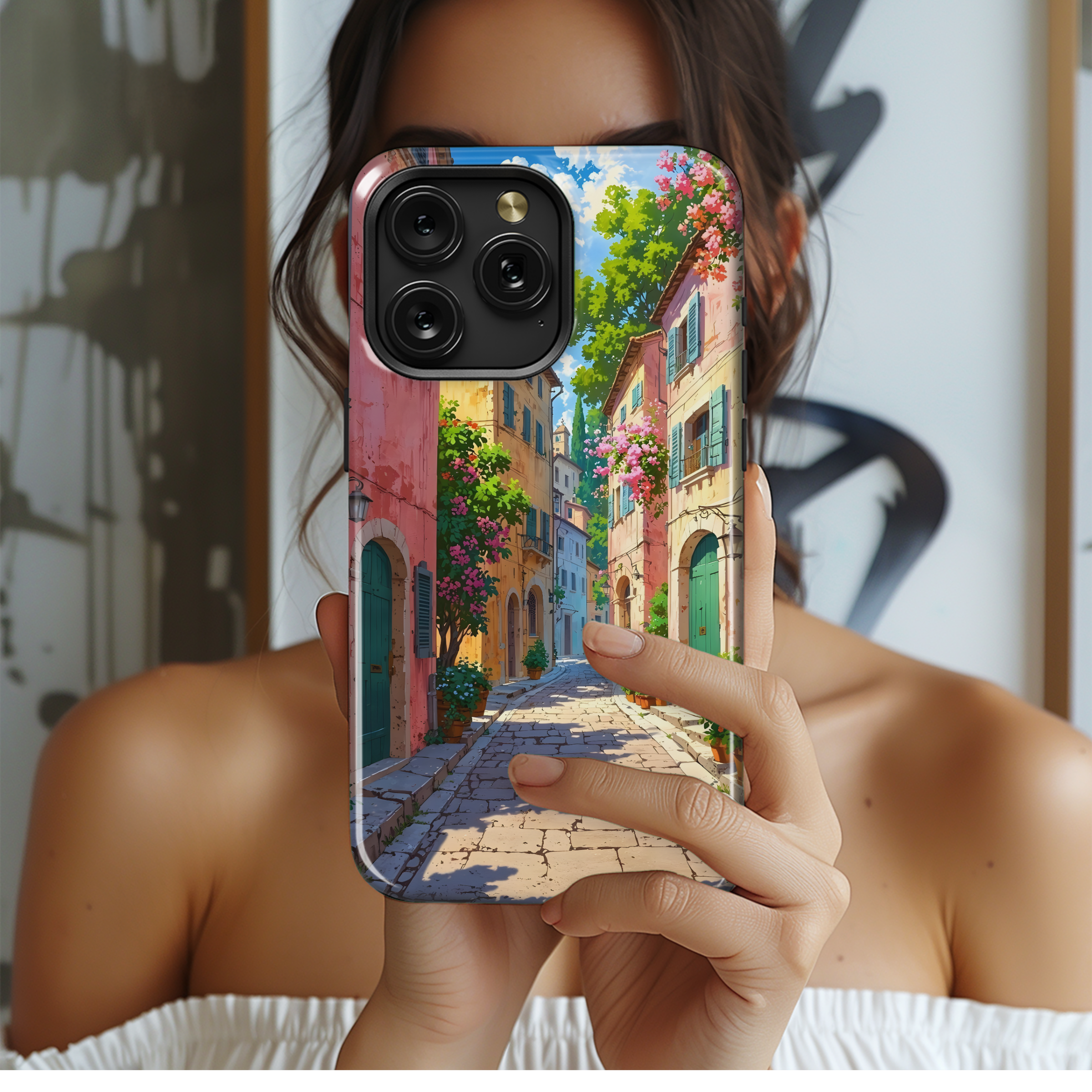 Italian Summer Street
 Phone Case iPhone Samsung Cover Pixel 4498 - Image 2