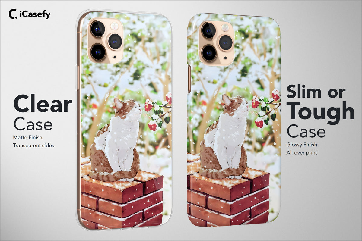 Japanese Cats Phone Case Aesthetic Cute Cover - Image 2