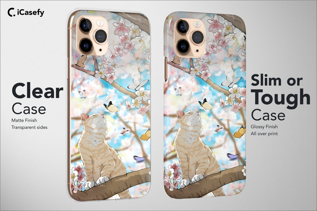 Japanese Cats Phone Case Aesthetic Cute Cover - Image 5