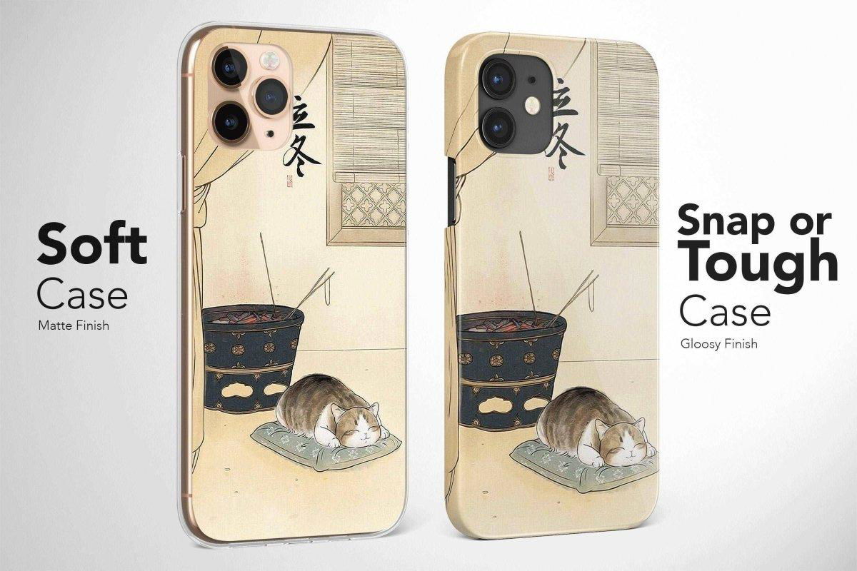 Japanese Cats Phone Case Aesthetic Cute Cover - Image 2