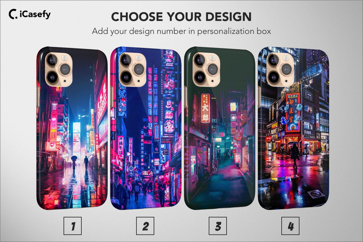 Japanese Night City Phone Case Cyberpunk Aesthetic Cover - Image 1