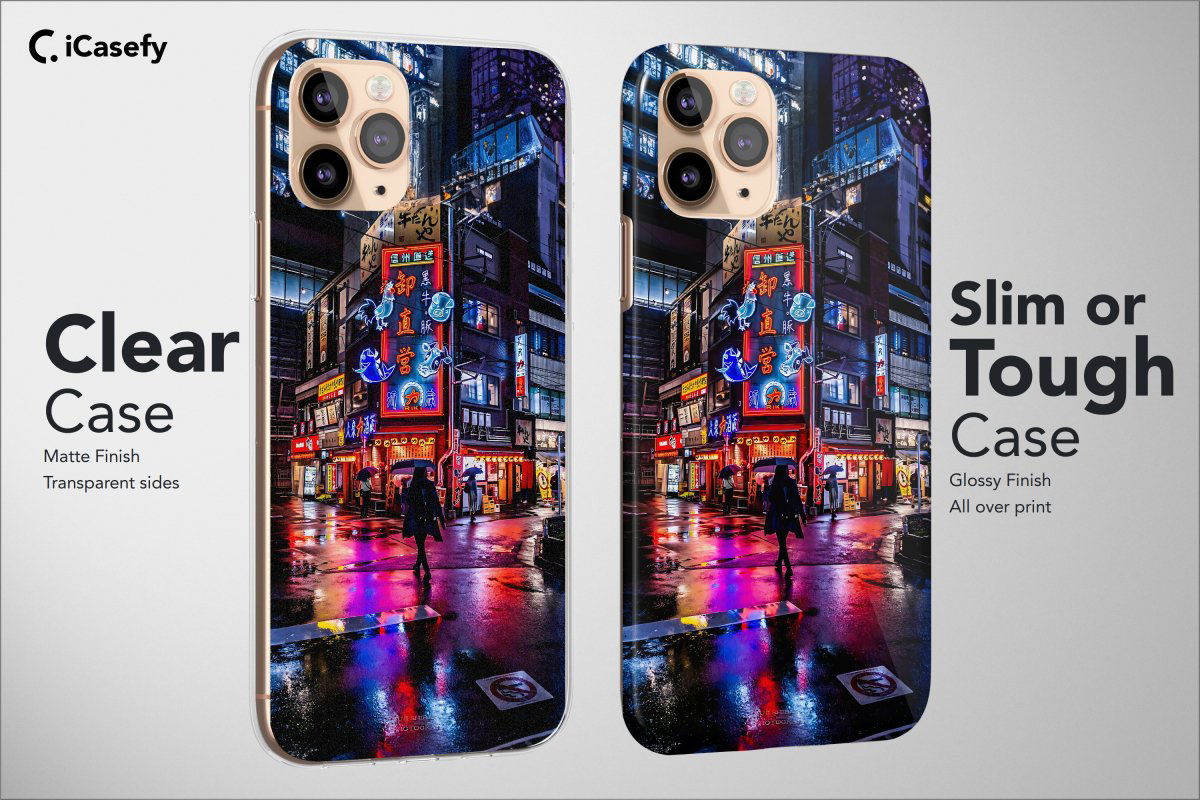 Japanese Night City Phone Case Cyberpunk Aesthetic Cover - Image 5