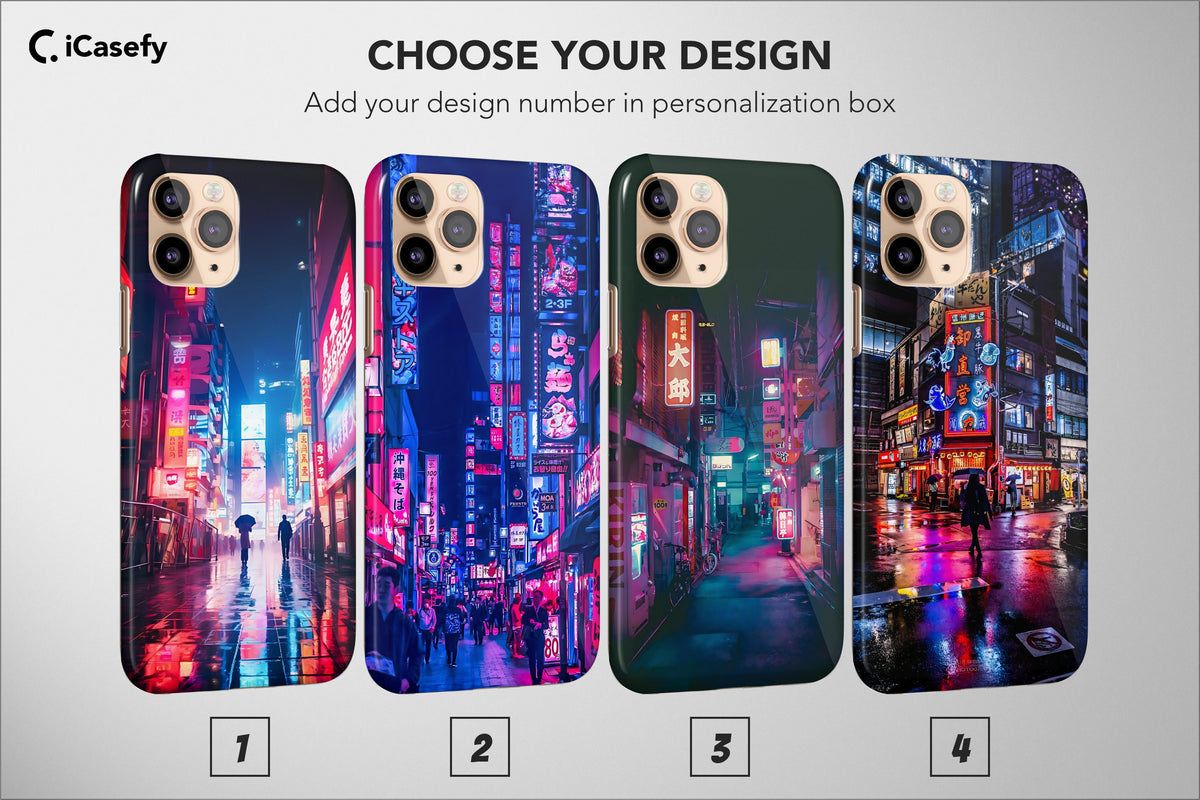 Japanese Night City Phone Case Cyberpunk Aesthetic Cover - Image 1