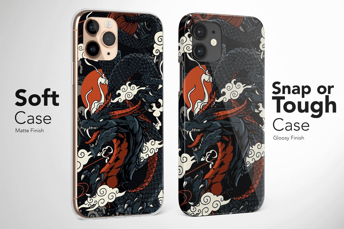 Japanese Phone Case Cover, Japan Dragon Phone Case, Aesthetic Phone Case - Image 3