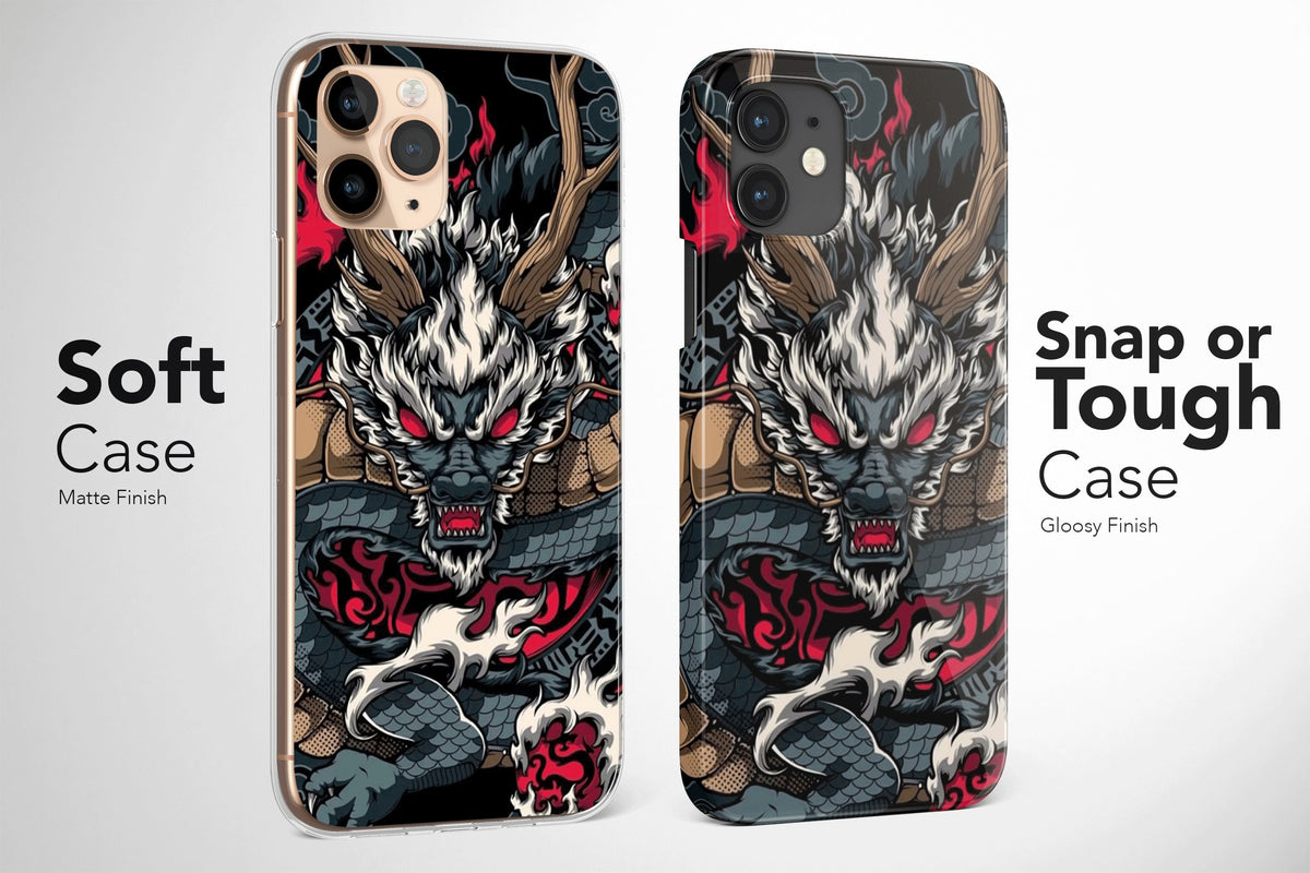 Japanese Phone Case Cover, Japan Dragon Phone Case, Aesthetic Phone Case - Image 4