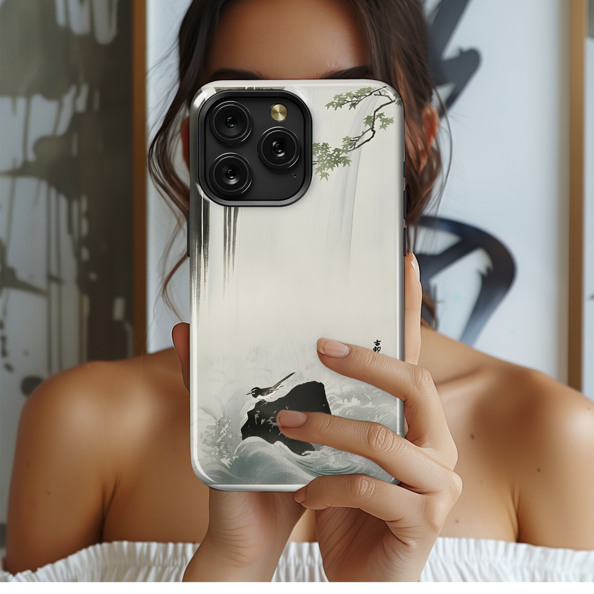 Japanese Wagtail Phone Case iPhone Samsung Cover Pixel 2511 - Image 2