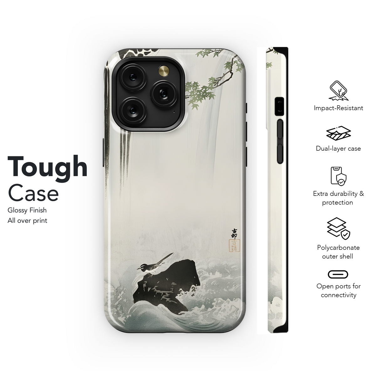 Japanese Wagtail Phone Case iPhone Samsung Cover Pixel 2511 - Image 6