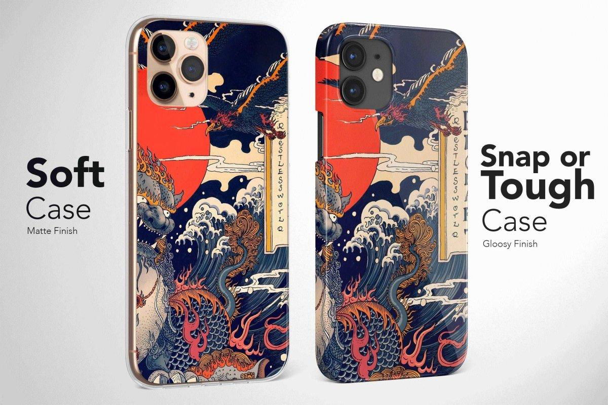 Japanese Wave Phone Case Kanagawa Cover 2 - Image 2