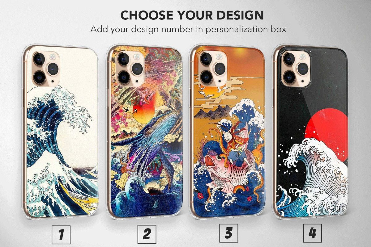 Japanese Wave Phone Case Kanagawa Cover 3 - Image 1