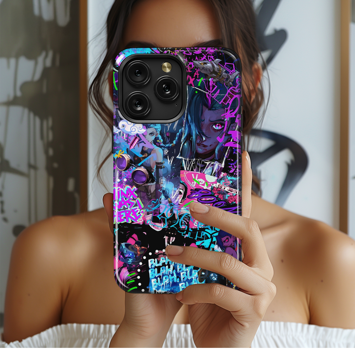 Jinx Graffiti Art
 Phone Case iPhone Samsung Cover Pixel 4062 - Image 2